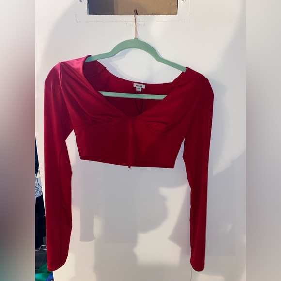 Red Garage Crop Top - Picture 1 of 2